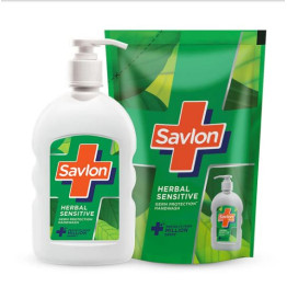Savlon Herbal Liquid Handwash 200 ml + 175ml Free =  375 ml